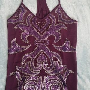 Beautiful purple sequined top!